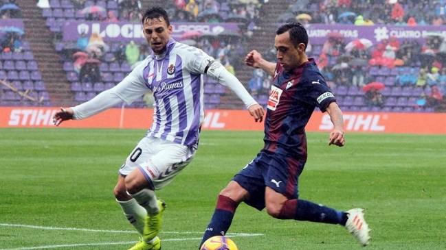 Fabián Orellana fue titular en opaco empate de Eibar ante Valladolid