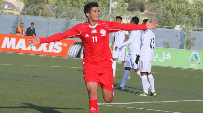 Yashir Pinto anotó en importante empate de Palestina ante China