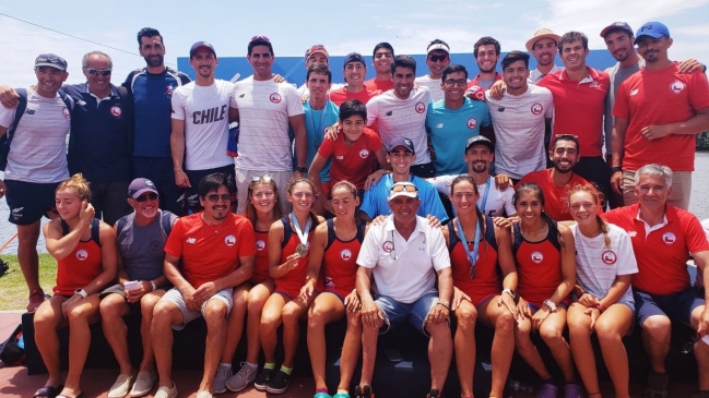 Team Chile de Remo se coronó campeón del Campeonato Panamericano de Brasil