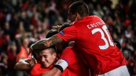 Nicolás Castillo estuvo presente en triunfo de Benfica sobre AEK Atenas por la Champions