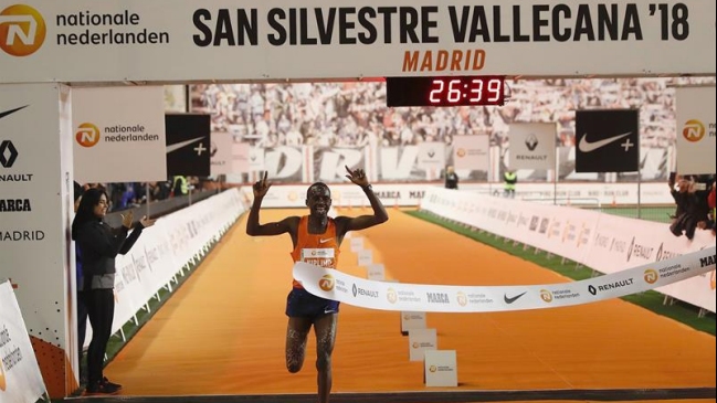 Jacob Kiplimo y Brigid Kosgei batieron récords de la San Silvestre Vallecana