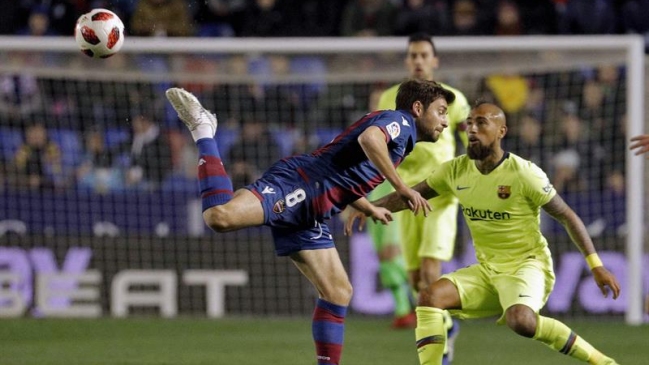 Arturo Vidal y Barcelona buscan dar el primer golpe ante Levante en Copa del Rey