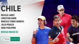 La Copa Davis ratificó al equipo chileno que enfrentará a Austria