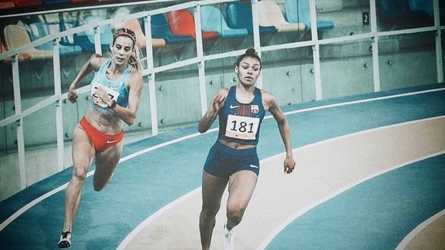 Isidora Jiménez batió el récord chileno de 200 metros en la pista cubierta de Sabadell