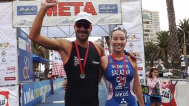 Martín Maluf y Catalina Salazar se quedaron con el Triatlón Internacional de Viña del Mar
