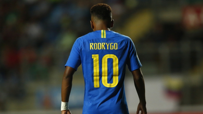 Rodrygo reconoció que jugó infiltrado el Sudamericano sub 20