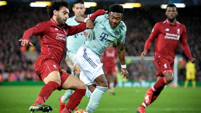 Liverpool y Bayern Munich igualaron en un reñido duelo por octavos de final de Champions