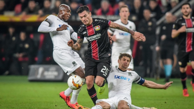 Charles Aránguiz anotó en la eliminación de Bayer Leverkusen de la Europa League ante Krasnodar