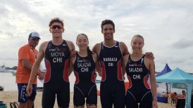 Equipo de triatlón logró la segunda medalla de oro para Chile en los Juegos Sudamericanos de Playa