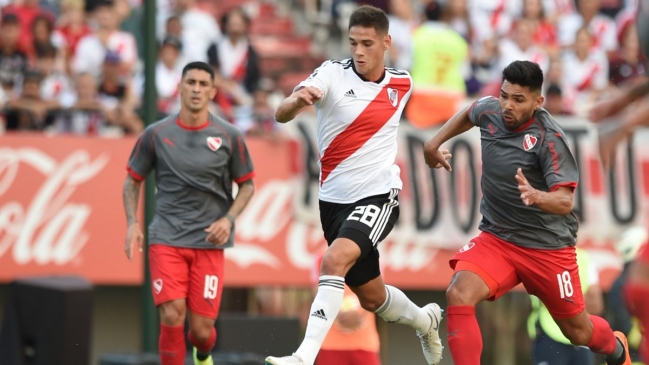 Pedro Pablo Hernández sufrió en cancha dura caída de Independiente ante River Plate