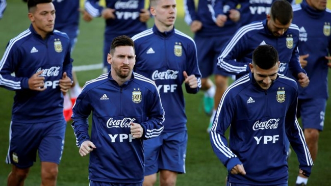 Messi protagonizó el primer entrenamiento de Argentina en recinto de Real Madrid