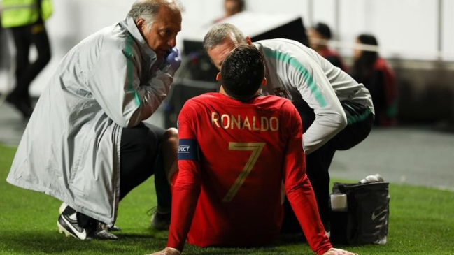 Cristiano Ronaldo sufrió una lesión de "leve gravedad"