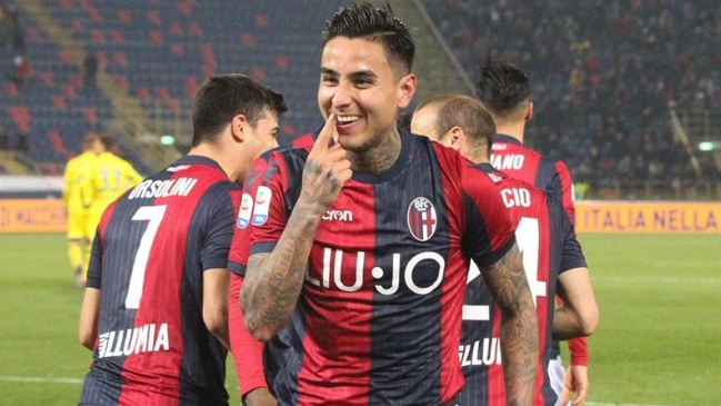 Erick Pulgar marcó dos goles y fue determinante en la goleada de Bologna ante Chievo Verona
