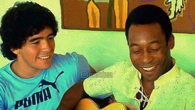 Maradona deseó pronta recuperación a Pelé y compartió nostálgica fotografía