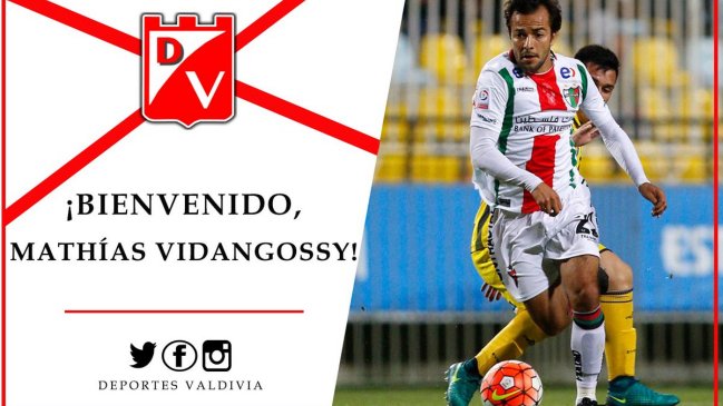 Mathías Vidangossy se convirtió en el nuevo refuerzo de Deportes Valdivia