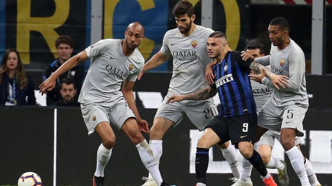 Inter y AS Roma repartieron puntos en San Siro y mantuvieron vivos sus objetivos