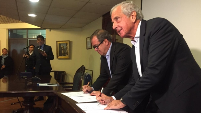Presidente de River firmó convenio de colaboración deportiva con municipio de La Granja