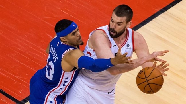 Philadelphia 76ers derribó a Toronto Raptors para igualar la serie en la Conferencia Este de la NBA