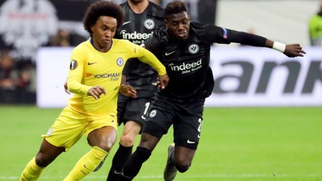 Chelsea rescató un empate en su visita a Frankfurt por semifinales de la Europa League