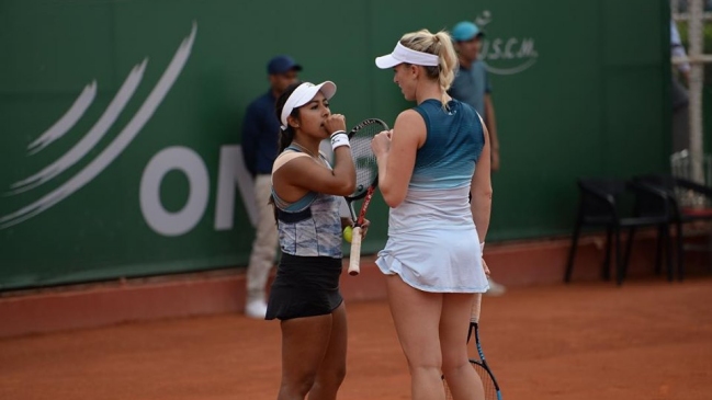 Alexa Guarachi y Sabrina Santamaria cayeron en semifinales del dobles de Rabat