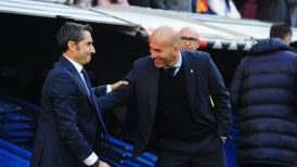 Zinedine Zidane defendió a Ernesto Valverde: "No se puede dudar de su trabajo"