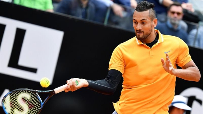 Nick Kyrgios protagonizó otro lamentable episodio y fue descalificado en Roma