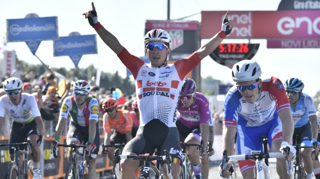 Caleb Ewan logró su segundo triunfo en el Giro 2019