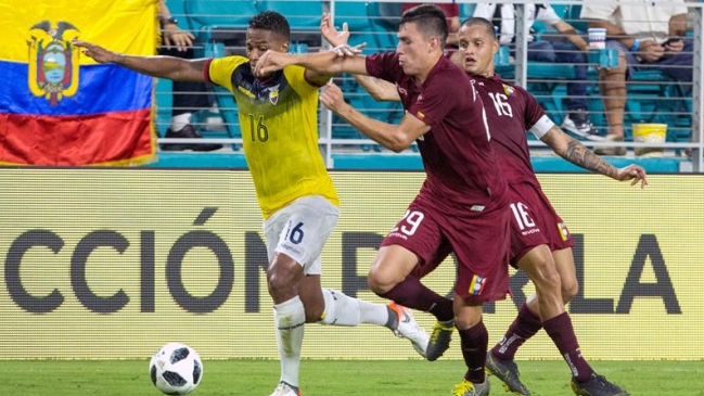 Ecuador igualó en el epílogo ante Venezuela en duelo preparatorio para Copa América