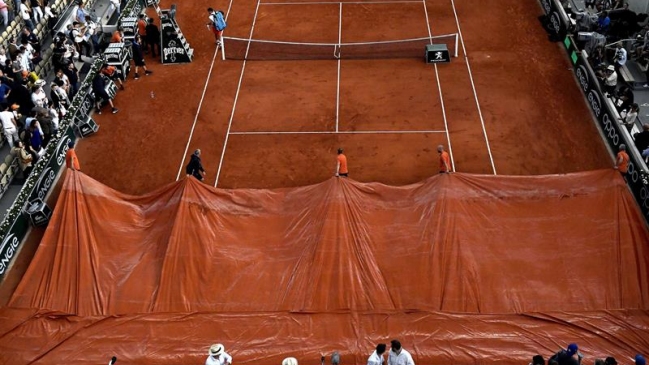 La lluvia retrasa la jornada de este miércoles en Roland Garros