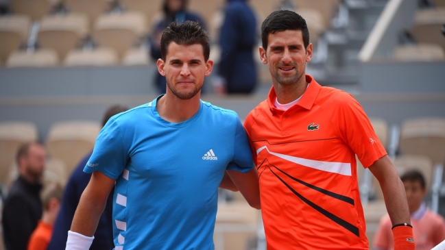 Partido entre Djokovic y Thiem en Roland Garros fue suspendido por lluvia y terminará el sábado