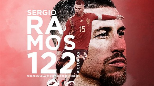 Sergio Ramos hizo historia con la selección española al lograr un récord mundial