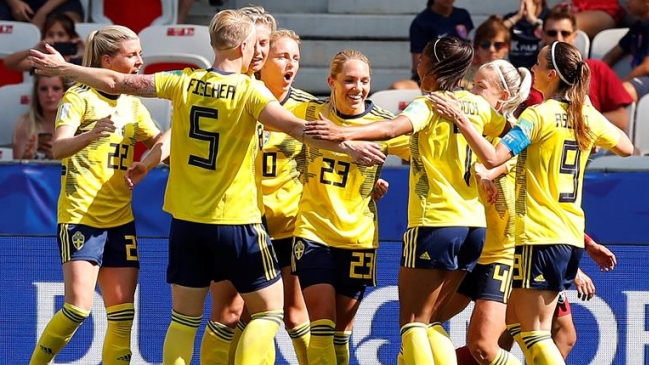Suecia goleó a Tailandia por el grupo de la Roja en el Mundial Femenino de Francia
