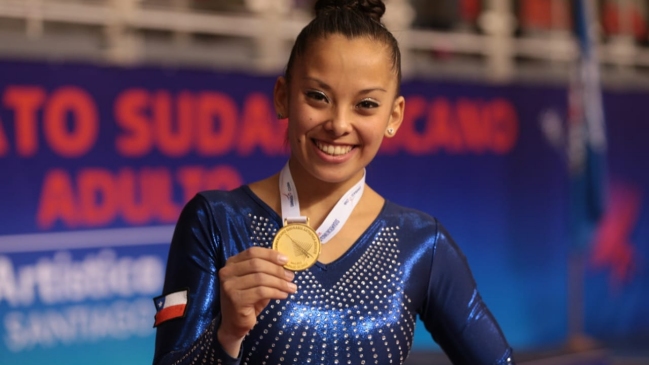 Franchesca Santi ganó oro en suelo y logró su tercera medalla en el Sudamericano