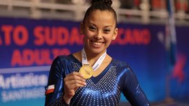 Franchesca Santi ganó oro en suelo y logró su tercera medalla en el Sudamericano