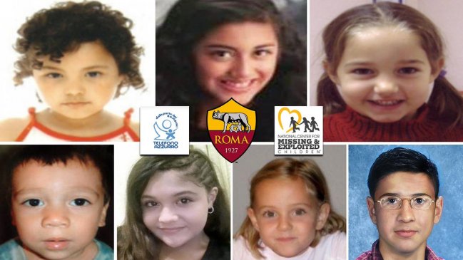 AS Roma presentó campaña para promover la búsqueda de niños desaparecidos
