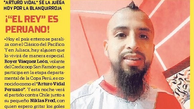 Royer Vásquez León, el "Arturo Vidal" peruano quiere ver a los incásicos en la final