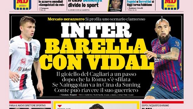 Medio italiano insistió en que Inter de Milán busca el fichaje de Arturo Vidal por pedido de Conte