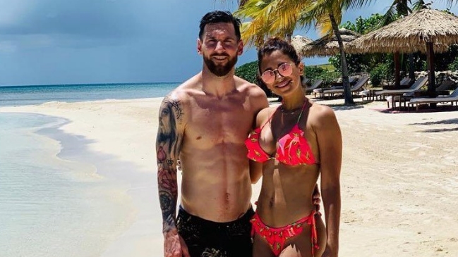Lionel Messi compartió imagen disfrutando de sus vacaciones en el Caribe