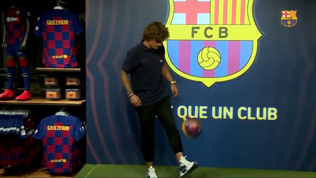Griezmann mostró sus dotes con el balón en su primera actividad como jugador de FC Barcelona