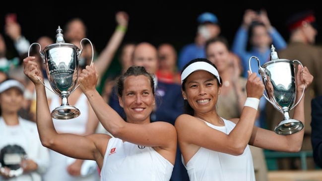 Strycova y Hsieh se quedaron con el título de dobles femenino en Wimbledon