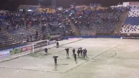 Nevazón obligó a suspender el duelo entre U. Católica y Santiago Morning por Copa Chile