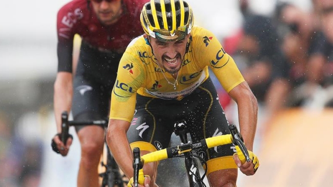 Alaphilippe, líder del Tour de Francia: Mi maillot amarillo pende de un hilo