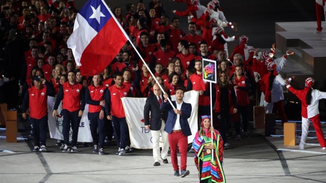 El colorido desfile del Team Chile en la Ceremonia Inaugural de los Panamericanos de Lima 2019