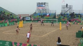 Chile batalló ante Argentina, pero quedó eliminado en el voleibol playa femenino en Lima 2019