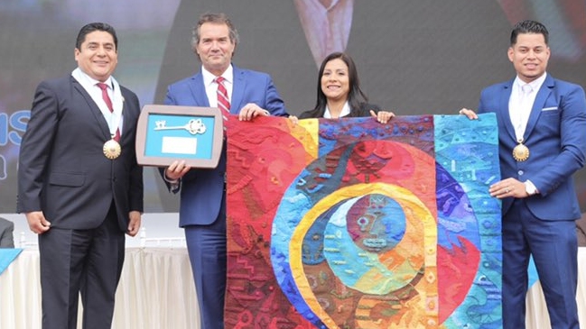 Neven Ilic recibió las llaves de ciudad peruana por su gestión en los Panamericanos