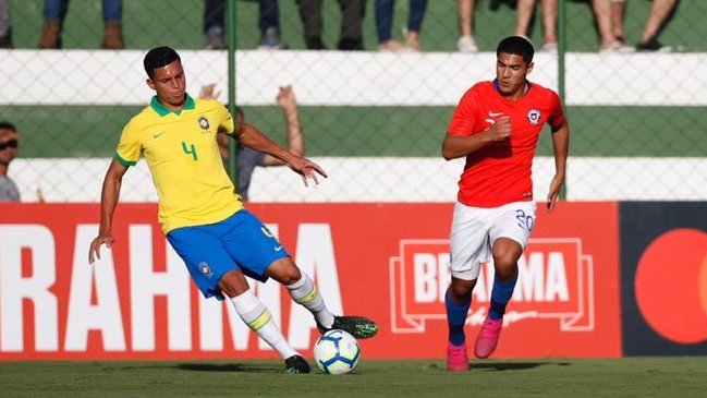 La Roja sub 17 cayó en el primero de sus amistosos con Brasil