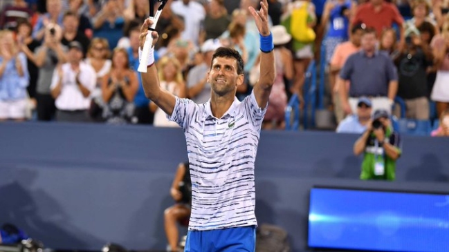 Novak Djokovic barrió con Lucas Pouille y se metió en semifinales en Cincinnati