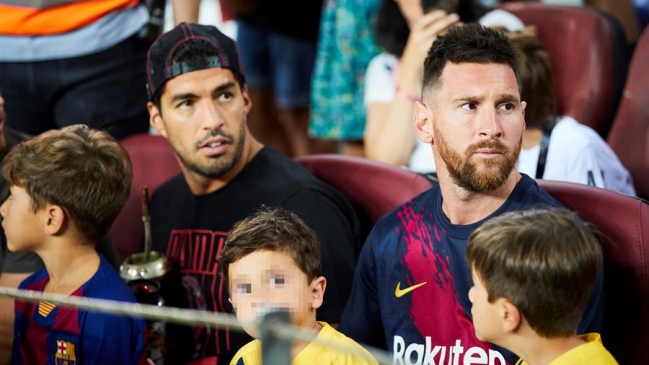 Lionel Messi y Luis Suárez vibraron junto a sus hijos con el triunfo de Barcelona sobre Betis