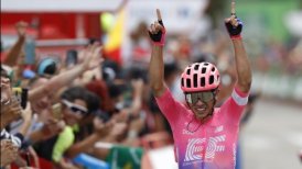 El colombiano Sergio Higuita ganó en la Sierra de Madrid en la Vuelta a España