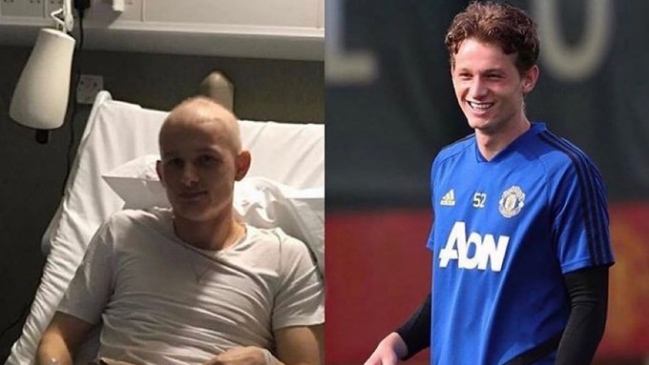 Joven jugador de Manchester United volvió a entrenar tras 11 meses de detectársele un cáncer